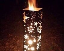 Outdoor Fire Pit-Stars and Moons