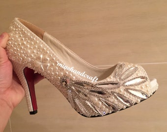 4 inch bridal heels
