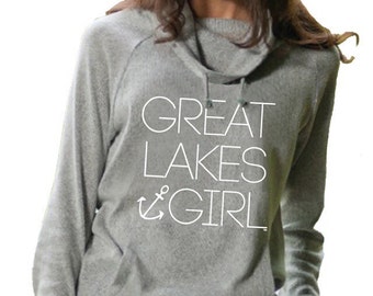 Great Lakes Girl Knit Funnel Neck Sweater