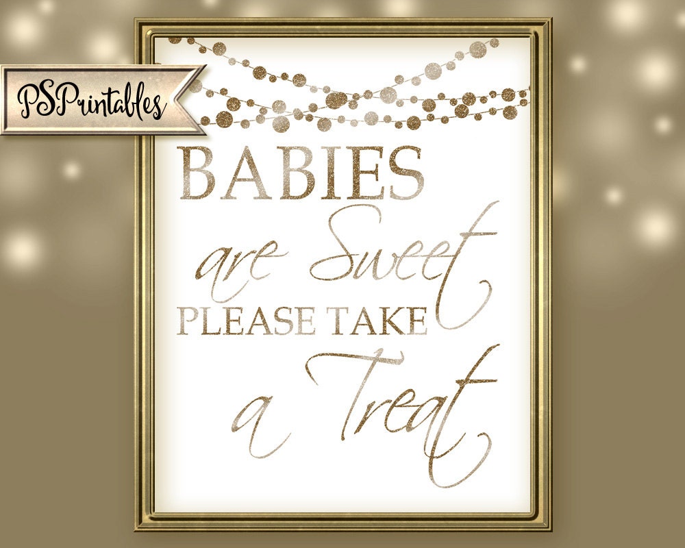BABIES are SWEET please take a TREAT-Printable-moonlit