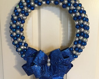 Hanukkah Wreath. Christmas Wreath. Holiday Wreath. Winter Wreath. Glitterball Wreaths