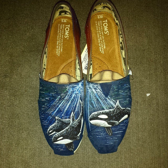 Orca Whale Custom Shoes