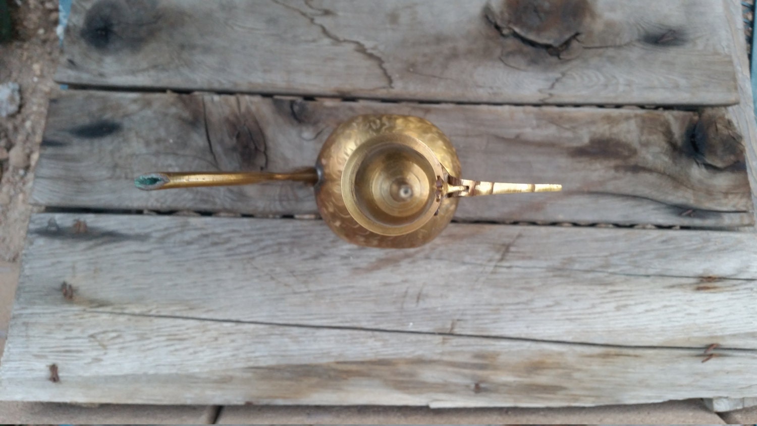 Brass Tea Kettle/Pot/Pitcher Engraved Etches Made in India