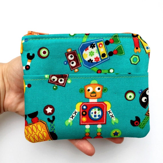 Kids Wallet Cute Robots/Boys Wallet/Kids Gift/Children's