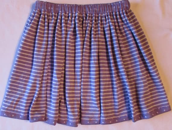 Knit skirt/girls knit skirt/toddler skirt/reversible skirt/polka dot skirt/knit skirt/purple skirt/junior skirt/spring skirt/summer skirt