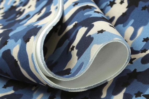 Neoprene Fabric Camo Star By The Yard by FabricBonita on Etsy