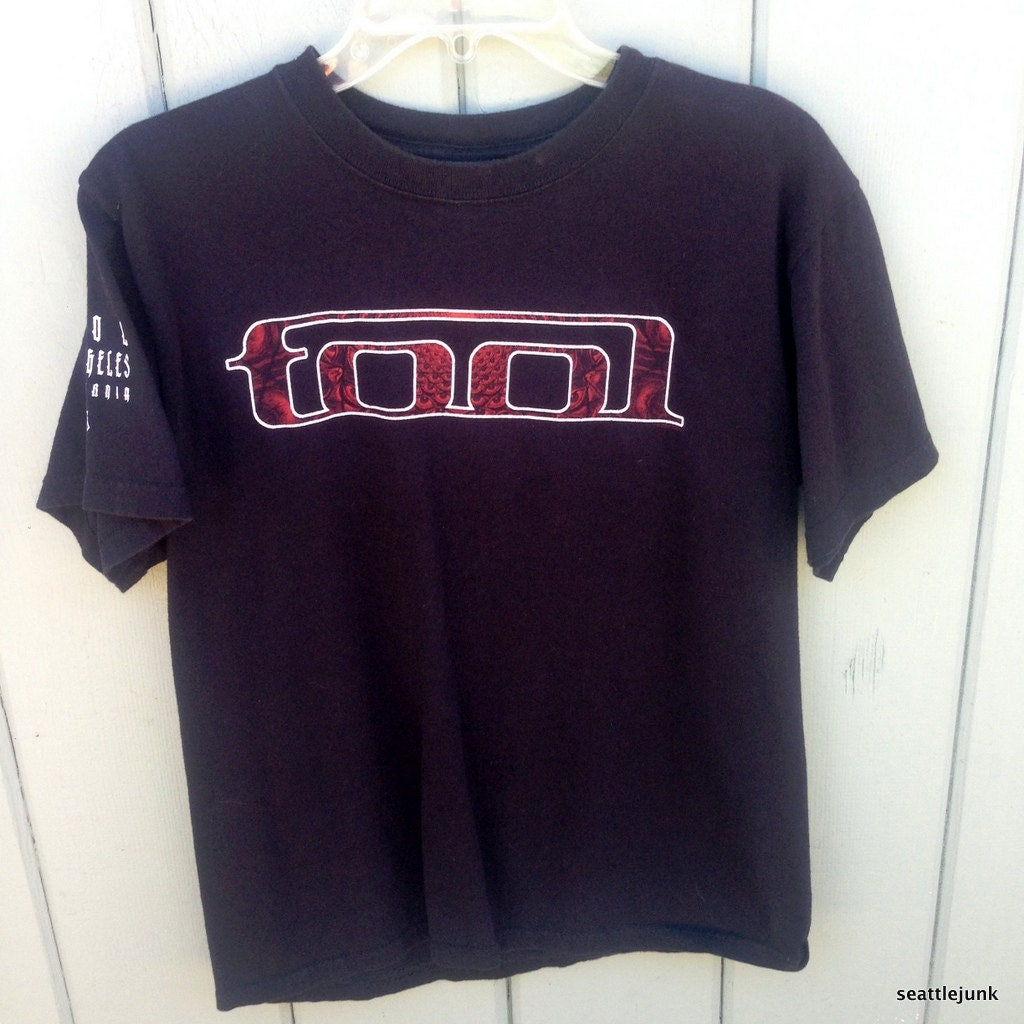 Vintage TOOL 2 Sided Rock Band Concert TShirt Anvil Made in