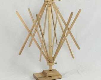 Umbrella Swift, Skeinwinder from Strauch Fiber Equipment, Skein Winder, Table Mount Swift, Skein Holder, Yarn Winder