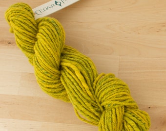 Handspun Bulky Yarn | Lime Green