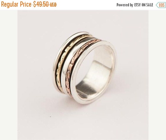 ON SALE 15% OFF Spinner Ring Meditation Ring Anti by RONIBIZA