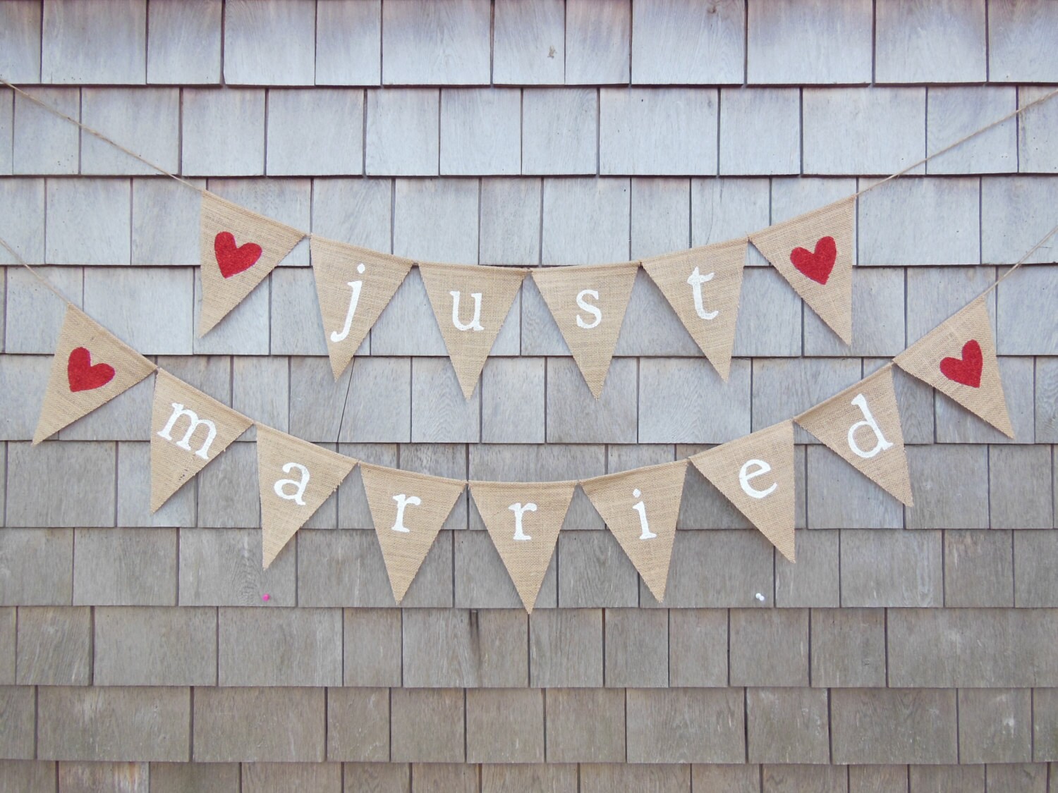 Just Married Banner Just Married Bunting Just Married