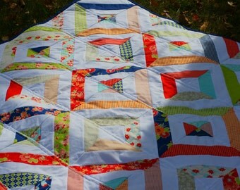Modern quilt, twin size quilt, full size quilt, queen size quilt, king size quilt, miss kate fabric, moda fabric