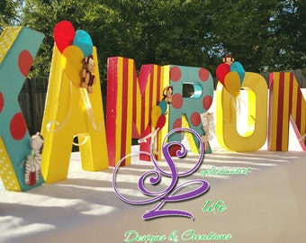 Curious George birthday party inspired letters