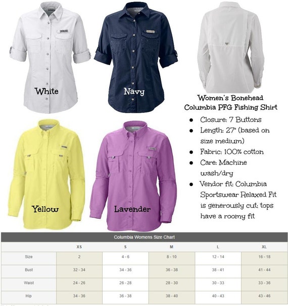 Preppy Monogrammed Women's Columbia PFG Fishing Shirt