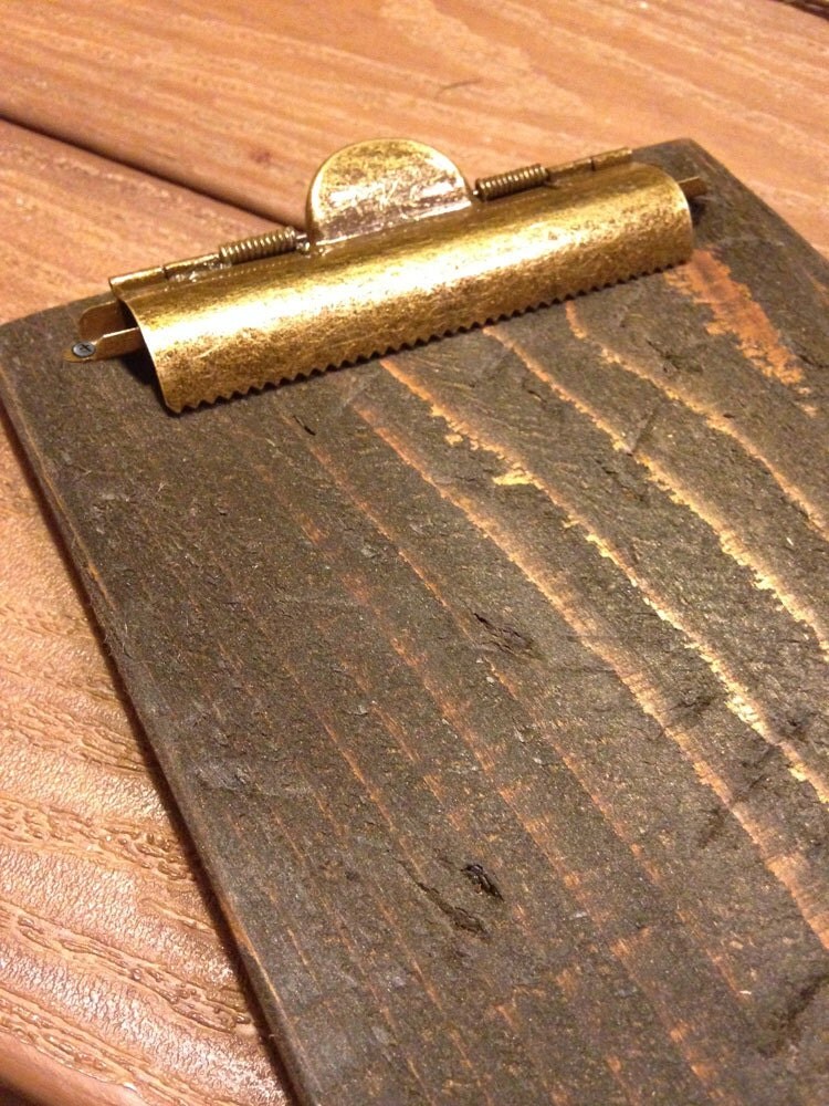 Rustic Style Brass Clipboard Clip Old Fashion Antique Style