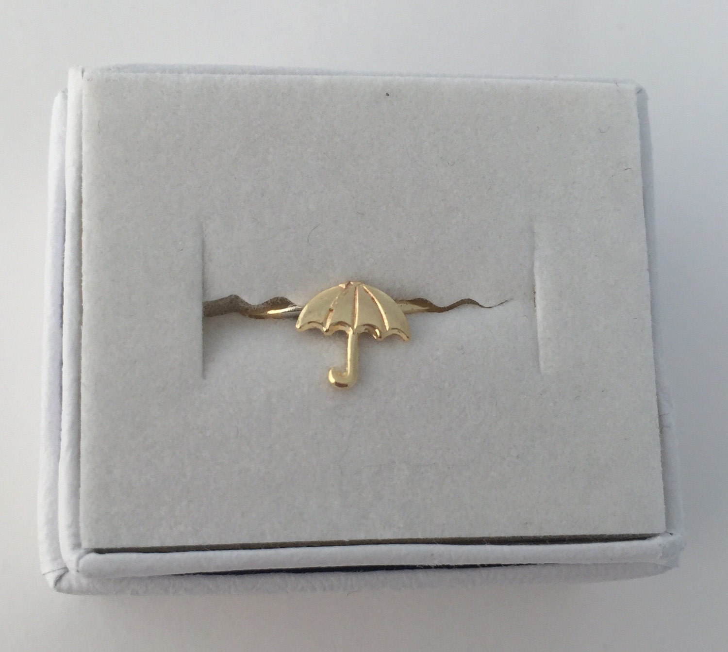 UMBRELLA ring in brass