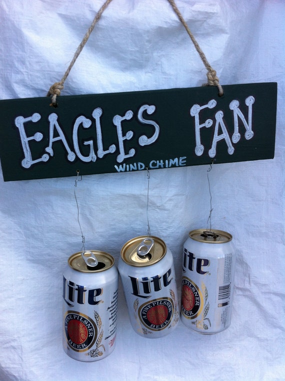 Philadelphia Eagles Beer Can Wind Chime