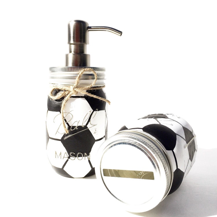 Soccer Mason Jar Soccer Gift Birthday by MidnightOwlCandleCo