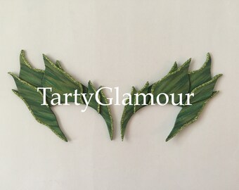Poison Ivy Eyebrows Shaded with Glitter, Poison Ivy Eye Mask, Mask, Eyebrows, Cosplay, Poison Ivy Costume, Comic Con, Halloween, Fairy, Elf