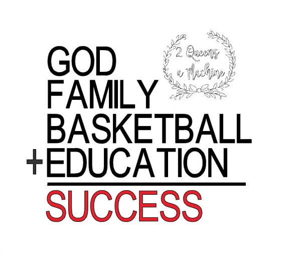 Basketball spirit shirt God Family Basketball Education is