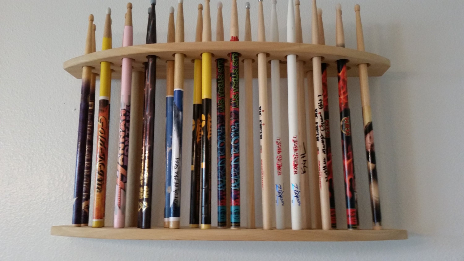 DrumStick Display Drum stick holder Solid Natural Cedar