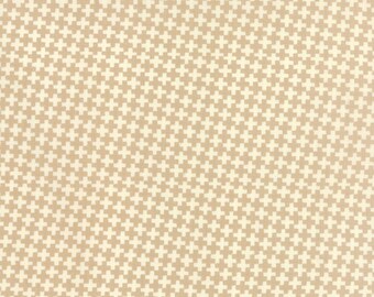 Farmhouse Fabric by the Yard, Fig Tree Fabric, Moda Fabrics, Tan Check Criss Cross, Tan and White Quilt Fabric, Tan Check Fabric, 20256 15