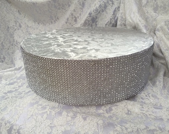 Round Rhinestone Cake Stand