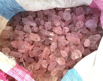 On sale!!! Raw Rough Large Natural Rose Quartz Crystal Loose Stone Pink Crystals Quartz Nugget Loose Gemstone Mineral Sample Healing Crystal