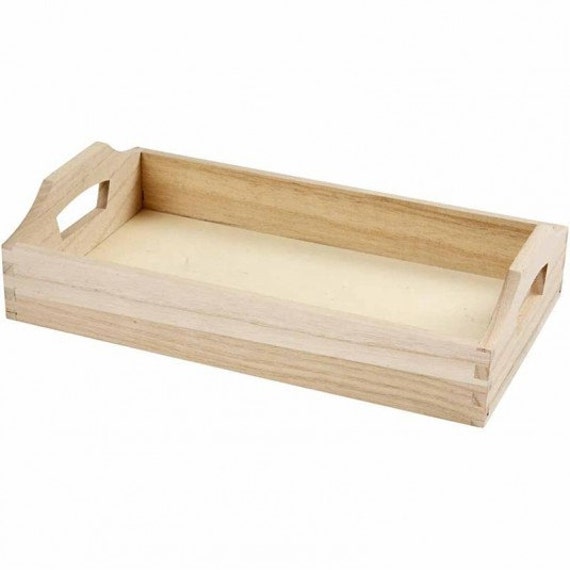 Small wooden tray