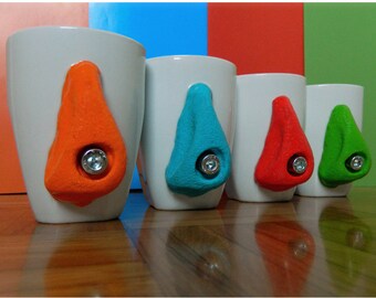 Rock Climbing Ceramic Mug, Rock Climbing Cup, Mug with Climbing Hold, Sport – Themed mugs