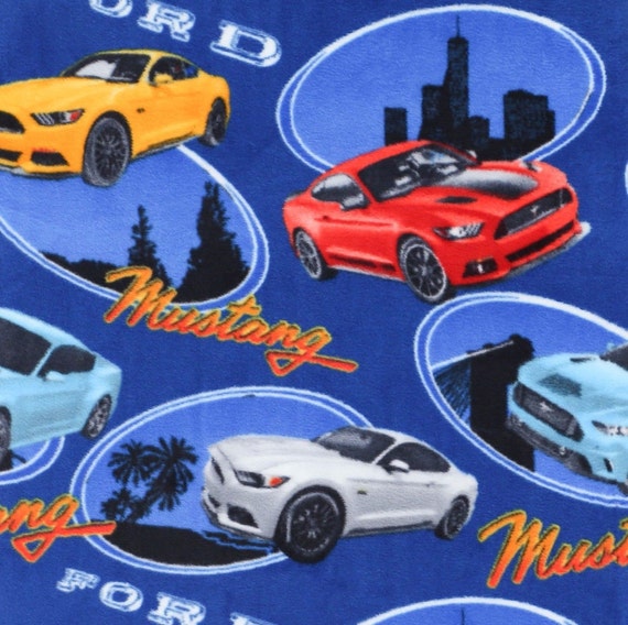 Vintage ford mustang fabric #5