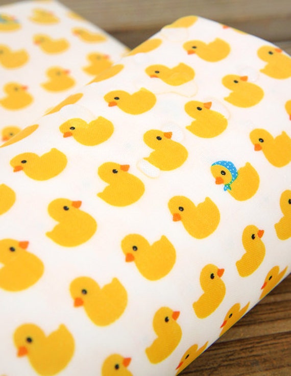 Laminated Cute Rubber Ducks Pattern Cotton Fabric by Yard AE43