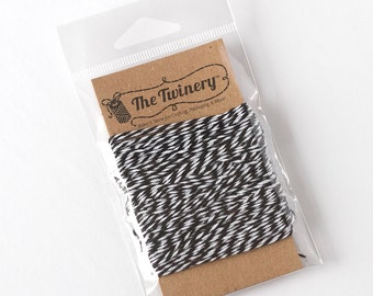 The Twinery Twine - Charcoal Black