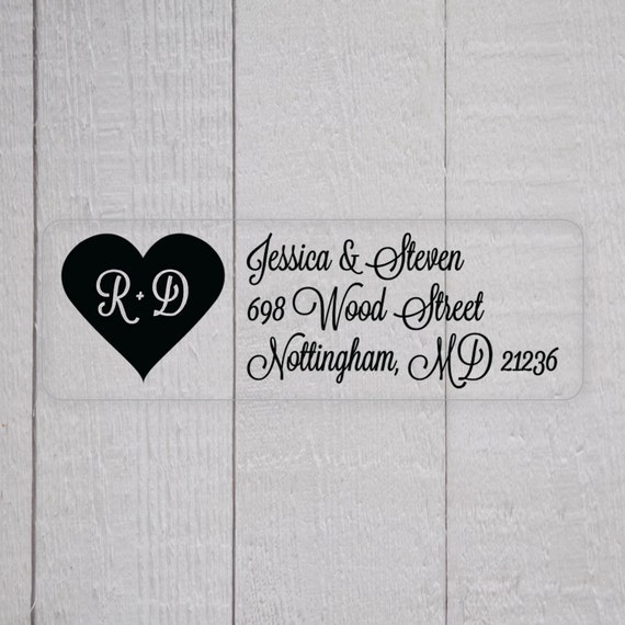 Clear Labels For Wedding Invitations 6