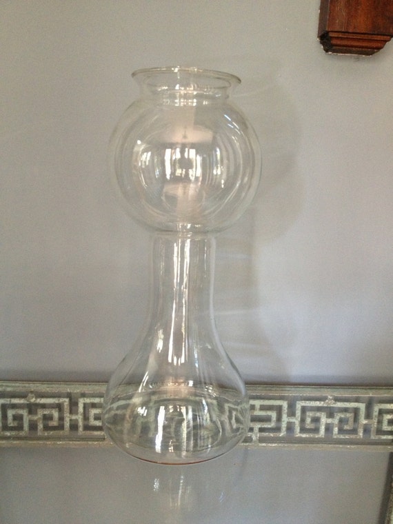 Large glass vase jar