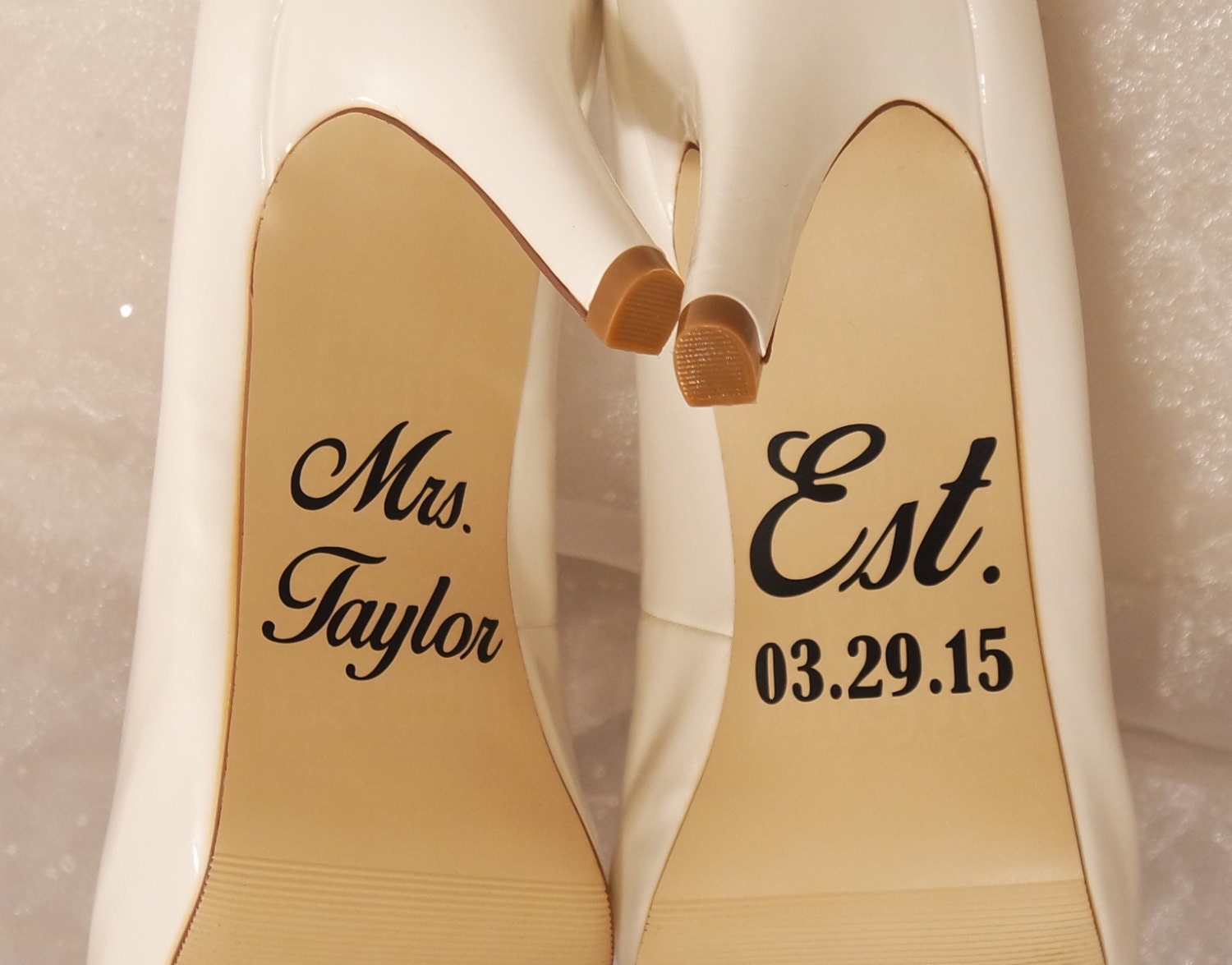 Personalized Wedding Shoe Decals High Heel Decals Shoe