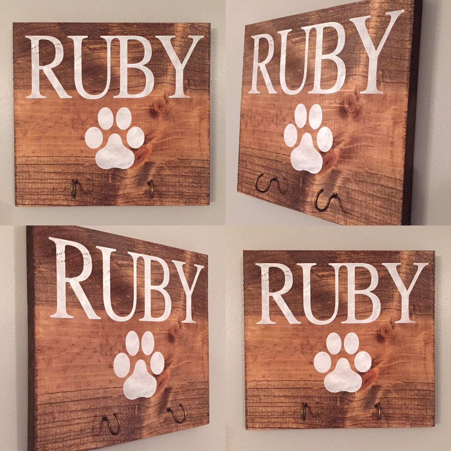 Custom dog sign custom dog leash sign pet name sign dog
