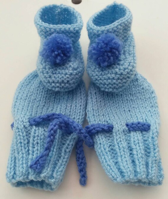 Bootie and mitten set new baby baby gift special occasion