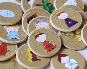 STORY STONES, Baby Jesus Story Time, Religious Family Tradition, Unique Baptism First Communion Religious Gift Idea Kids, Story Rocks