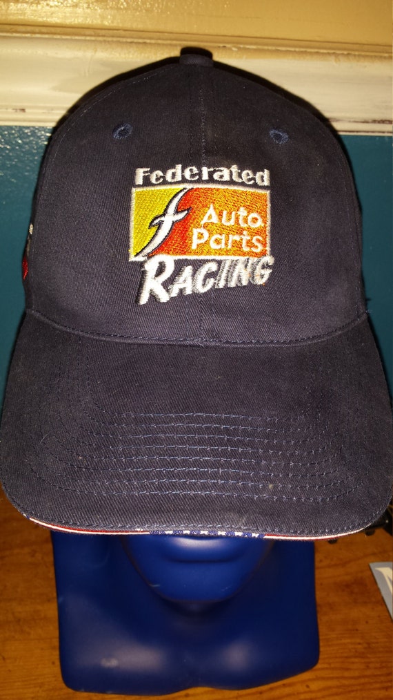 Vintage 1980s FEDERATED racing strapback Hat vtg by bigbootyjudys