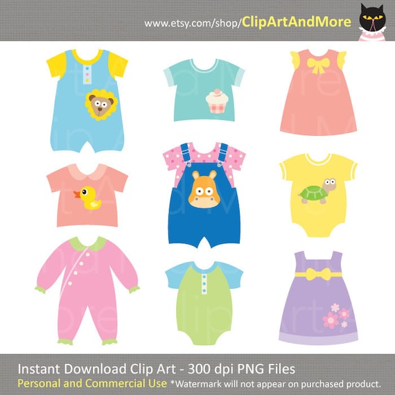 Baby Clothes Clipart Clip Art Cute Baby Dress Children