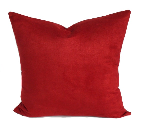 Decorative pillow cover Red throw pillow Sofa cushion Couch