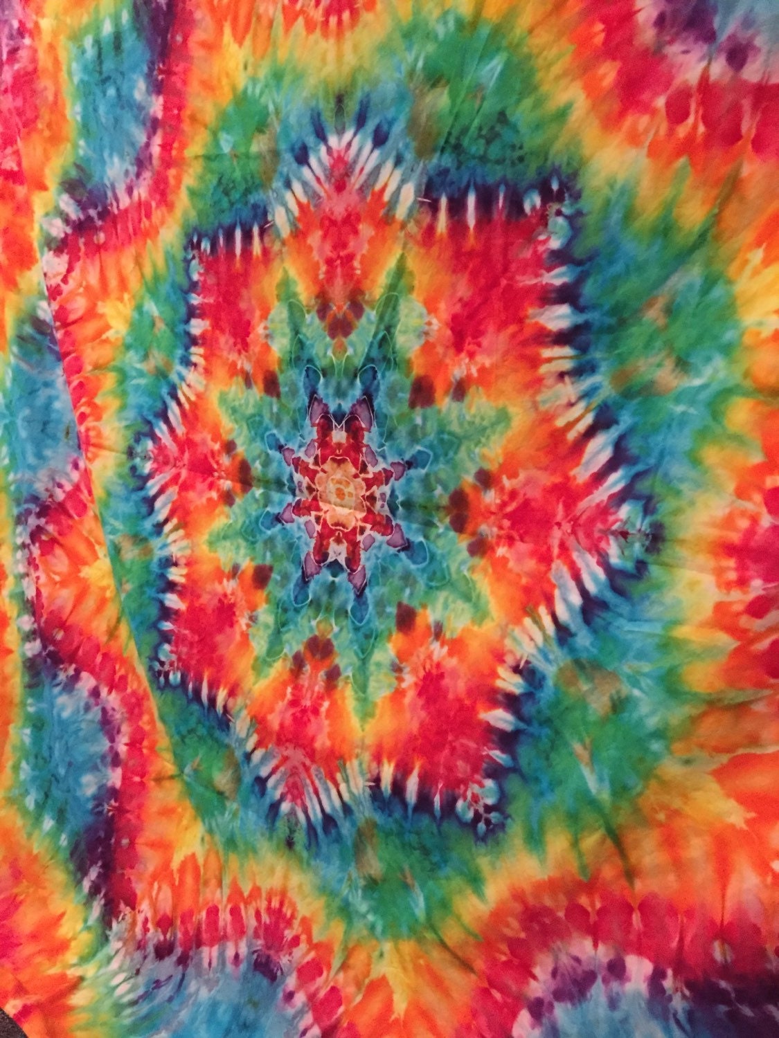 Queen epic supernova tie dye tapestry/ sheet by Galenstiedyeshop