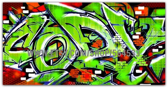 Custom Graffiti Name Canvas