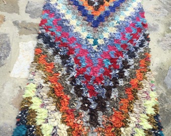 Boucherouite vintage carpet