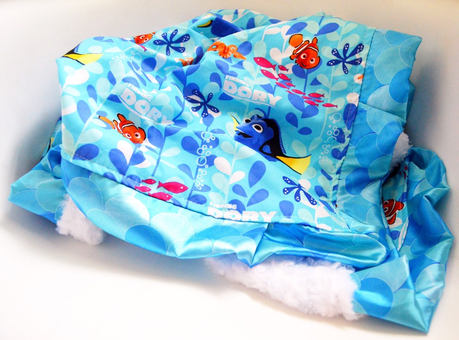 Baby/Toddler Blanket Finding Dory Finding Nemo Fish Aqua