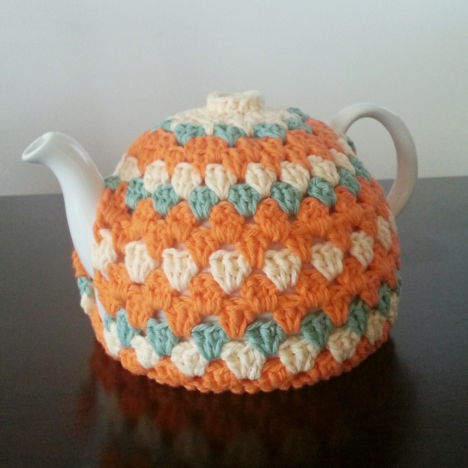 Crochet Tea Pot Cozy Custom Colors Available 100% by NandysNook