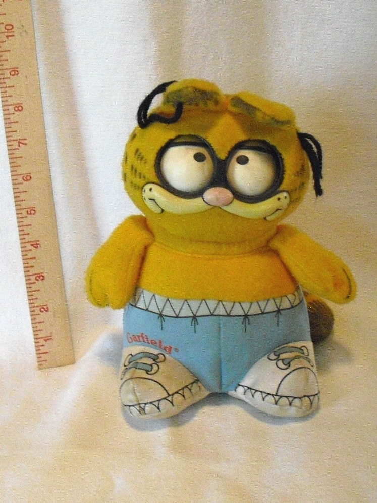 blue garfield plush