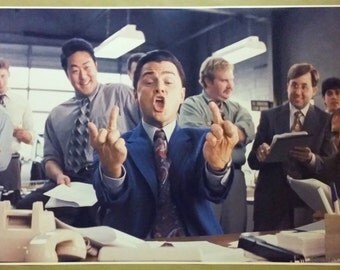 The Wolf Of Wall Street HUGE 52" x 24" Movie Poster Leo Man cave Bar Office Work