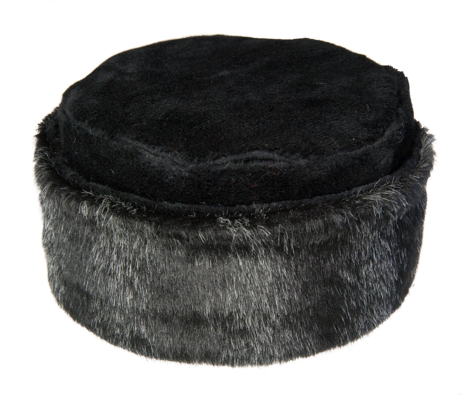 Dress Hat-Seal Warm Hat faux Fur hat fake fur hat black